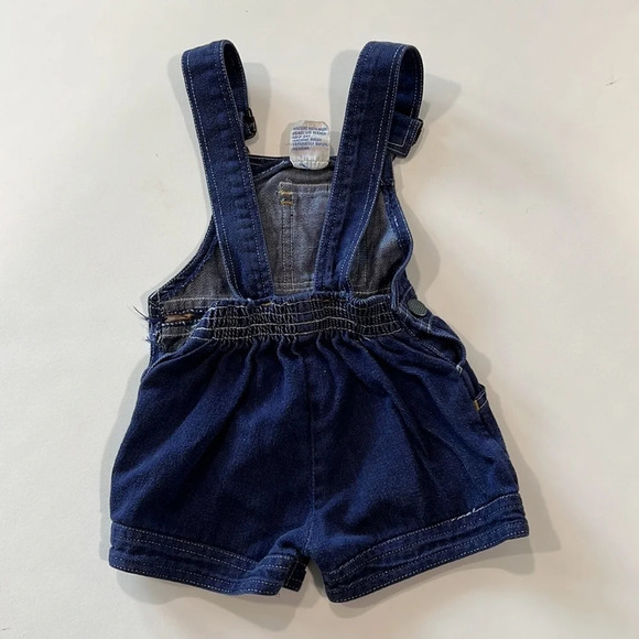 Denim Duds - 2T, denim overall romper, vintage - Picture 3 of 7